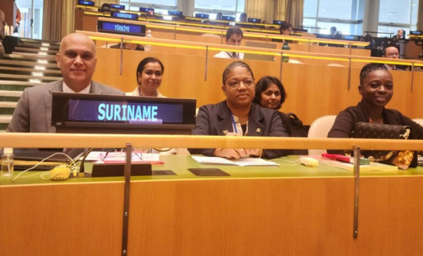 Suriname onderstreept inzet voor duurzame ontwikkeling tijdens VN-top New York