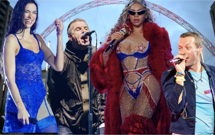 Londen onbetwiste muziekhoofdstad met gigs van Oasis, Coldplay, Beyoncé en Dua Lipa