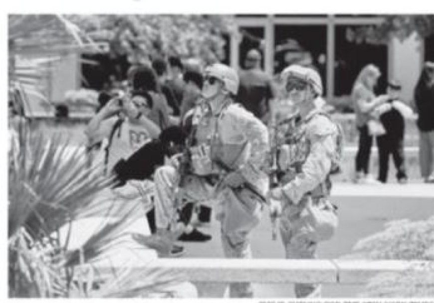 Mariniers beginnen met terugtrekking uit Los Angels