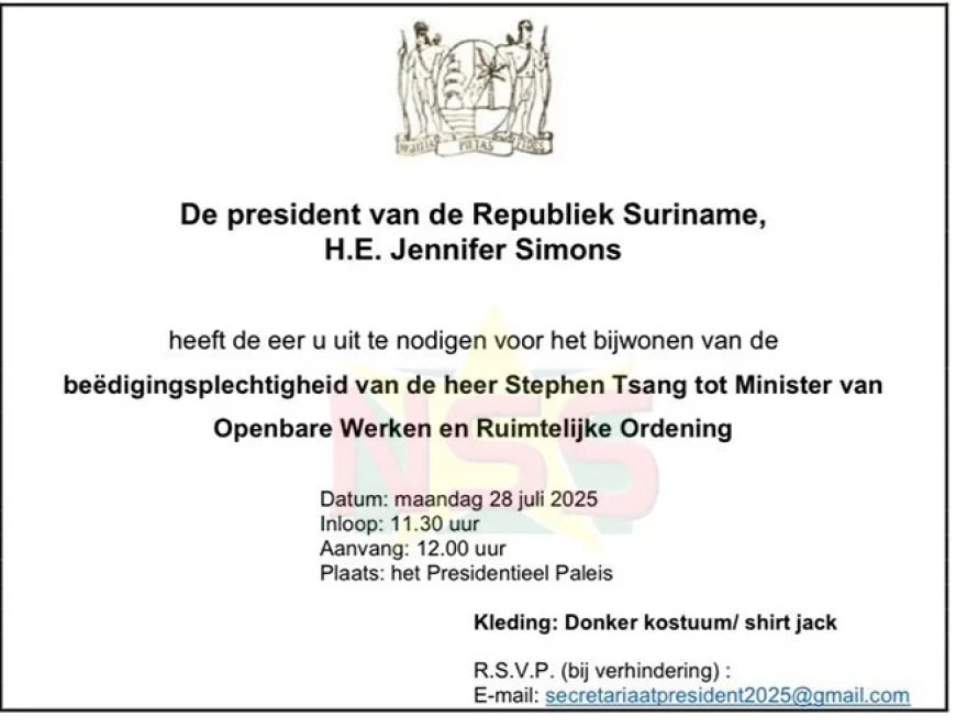 Tsang keert terug in regering: Nieuwe minister OWRO