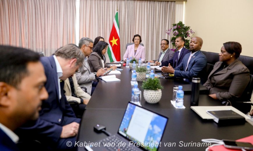 Staatsolie-directie bespreekt toekomstplannen met president Geerlings-Simons