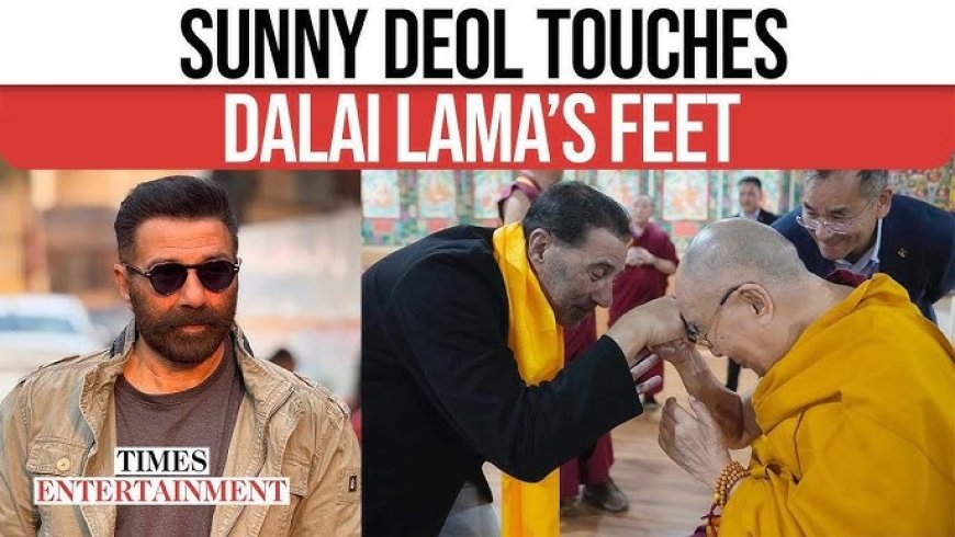 Sunny Deol ontmoet Dalai Lama in Ladakh, kan niet stoppen met glimlachen