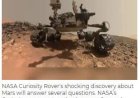 NASA’s Curiosity-rover doet verbluffende ontdekking op Mars