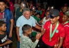 U-15 Concacaf voetbalkampioenen feestelijk onthaald