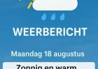 Weer: Zonnig en warm vandaag