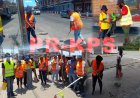 Politie start schoonmaakactie in Paramaribo