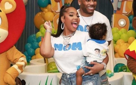 Ashanti en Nelly vieren eerste verjaardag van baby KK met autothema-feestje