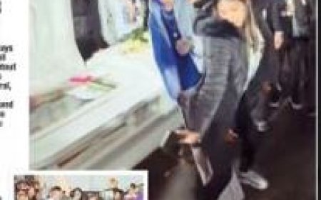 Wrede rouw: weduwe twerkt naast de kist van haar man