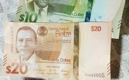 NIEUWE BELIZAANSE VALUTA MORGEN BIJ GELDAUTOMATEN IN HET HELE LAND