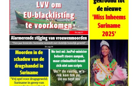 Dagblad Suriname, dinsdag 5 augustus 2025