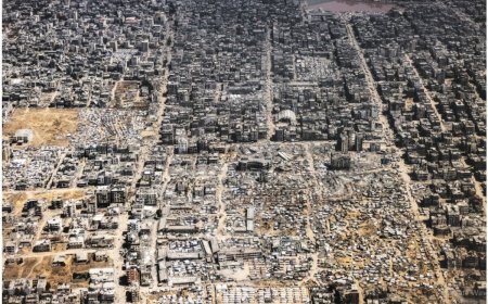 Luchtopname toont verwoesting Gaza