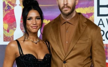 Calvin Harris en Vick Hope verwelkomen hun eerste kindje