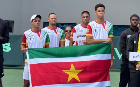 Yigal Bergen boekt eerste Surinaamse zege ooit op Davis Cup