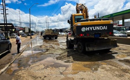Hevige regen vertraagt herstelwerkzaamheden Van ’t Hogerhuysstraat