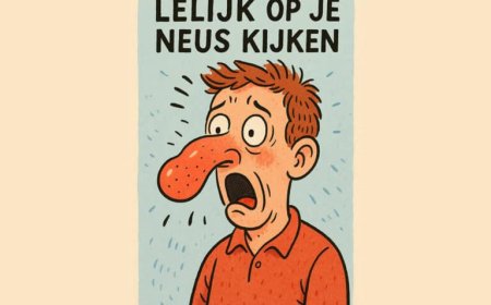 LELIJK OP DE NEUS KIJKEN…