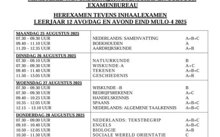 Ook leerlingen met vier onvoldoendes maken herexamen