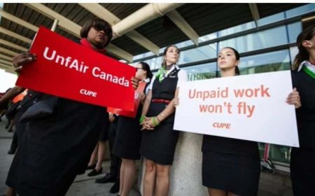 10.000 stewardessen dreigen met staking in Canada