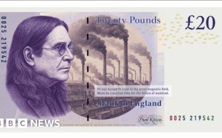 Ozzy Osbourne op bankbiljetten