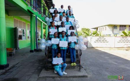 Kiwanis Club Paramaribo Central huldigt leerlingen Fatimaschool