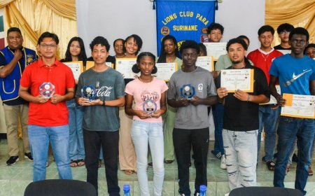 Lions Club Para huldigt best geslaagden in district Para