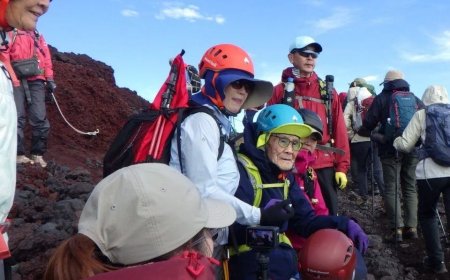 Opmerkelijk – 102-jarige Japanner oudste persoon die top berg Fuji bereikt