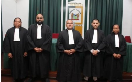 Vijf advocaten en kandidaat-notaris beëdigd bij Hof van Justitie