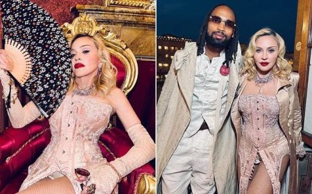 Madonna viert haar 67e verjaardag in Siena met vriend Akeem Morris en Palio-paardrennen