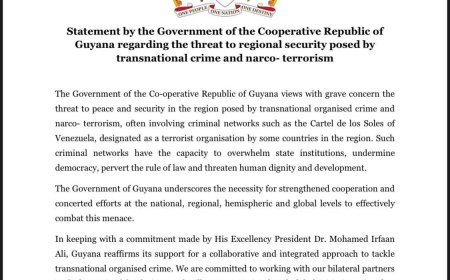 Guyana waarschuwt voor groeiende dreiging narco-terrorisme