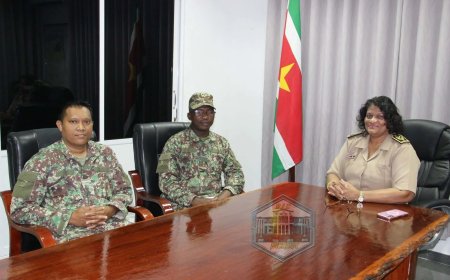 Samenwerking districtscommissariaat Nickerie en Nationaal Leger verder versterkt na bezoek ka