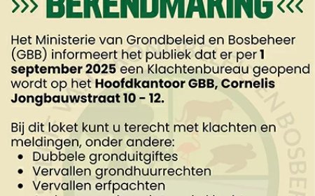 Ministerie GBB opent klachtenunit voor betere dienstverlening