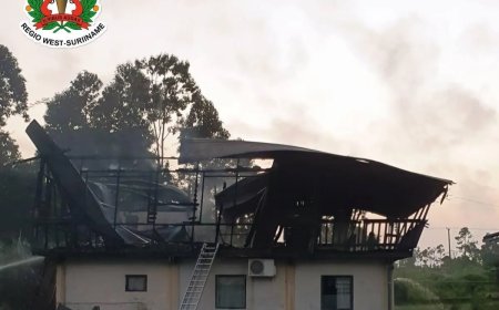 Onbewoonde woning in Nickerie door brand in de as gelegd