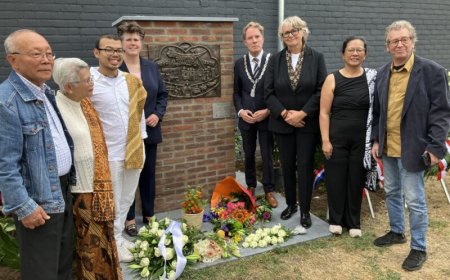 Gedenkzuil Javaanse contractarbeiders onthuld in Sint-Michielsgestel