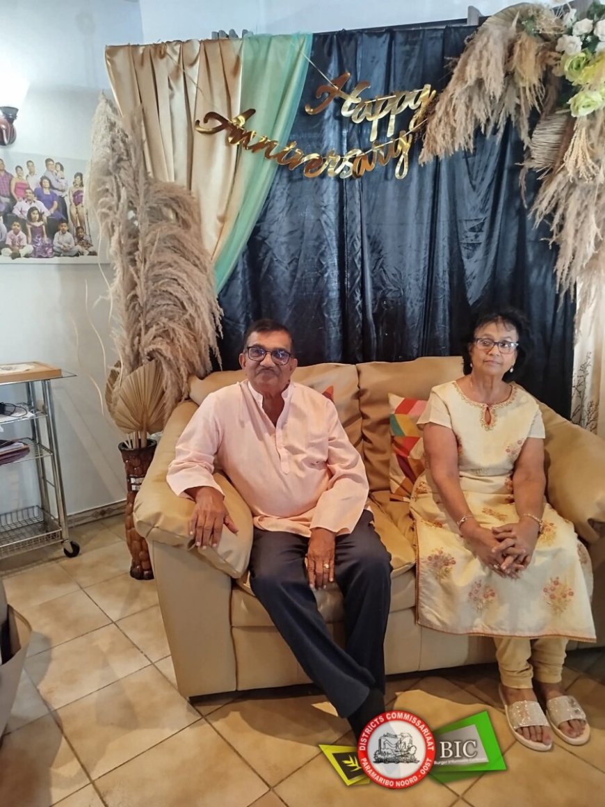 Echtpaar Sewgobind-Kanhai viert gouden huwelijksjubileum