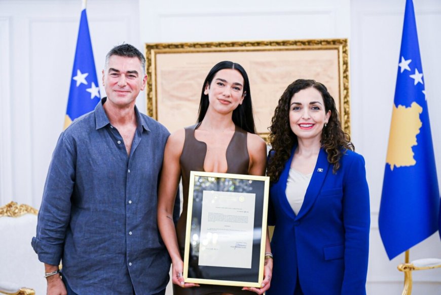 Dua Lipa krijgt Kosovaarse nationaliteit van president