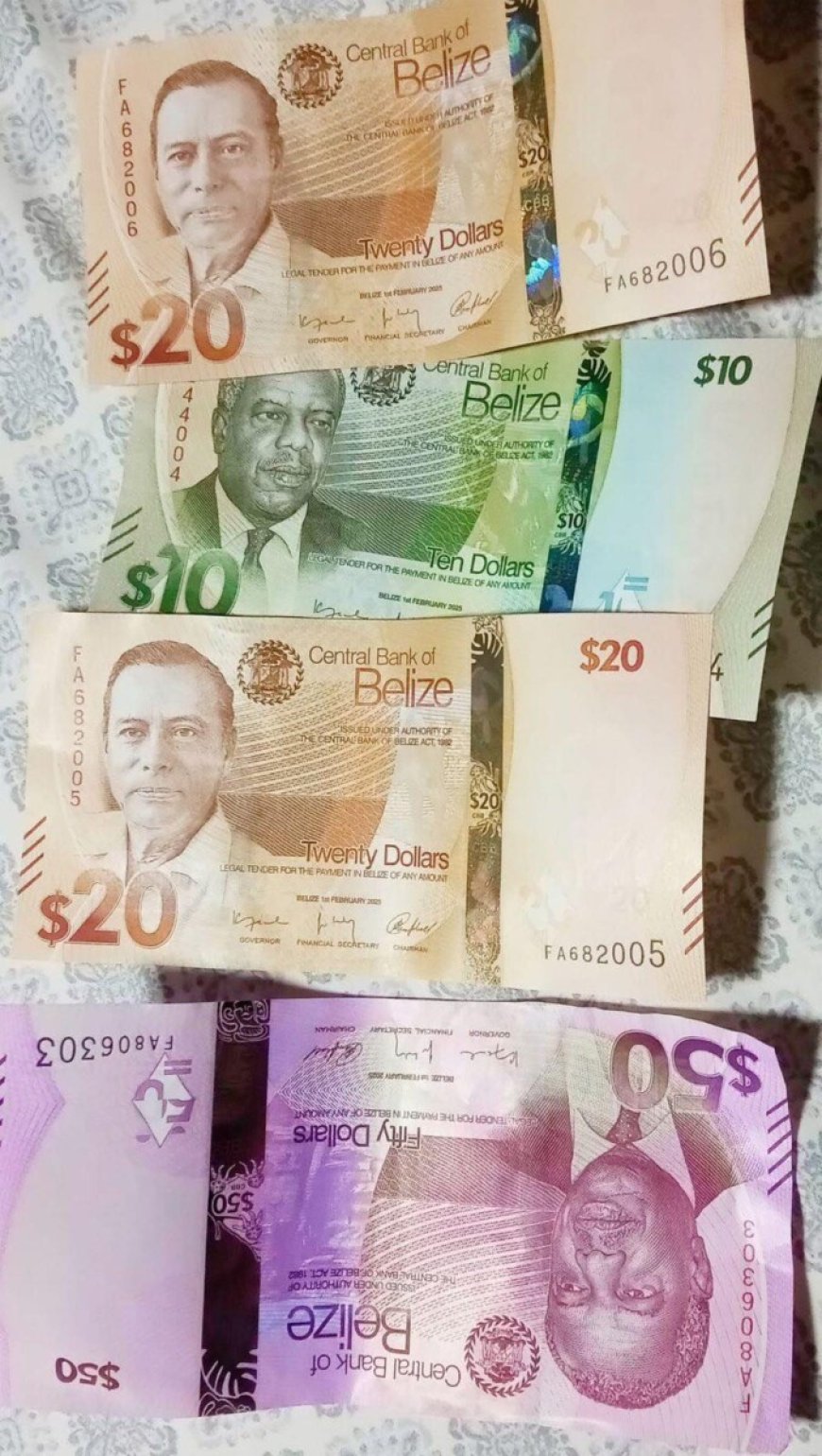 NIEUWE BELIZAANSE VALUTA MORGEN BIJ GELDAUTOMATEN IN HET HELE LAND