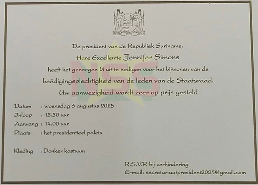 Staatsraadleden worden vanmiddag beëdigd door president Simons