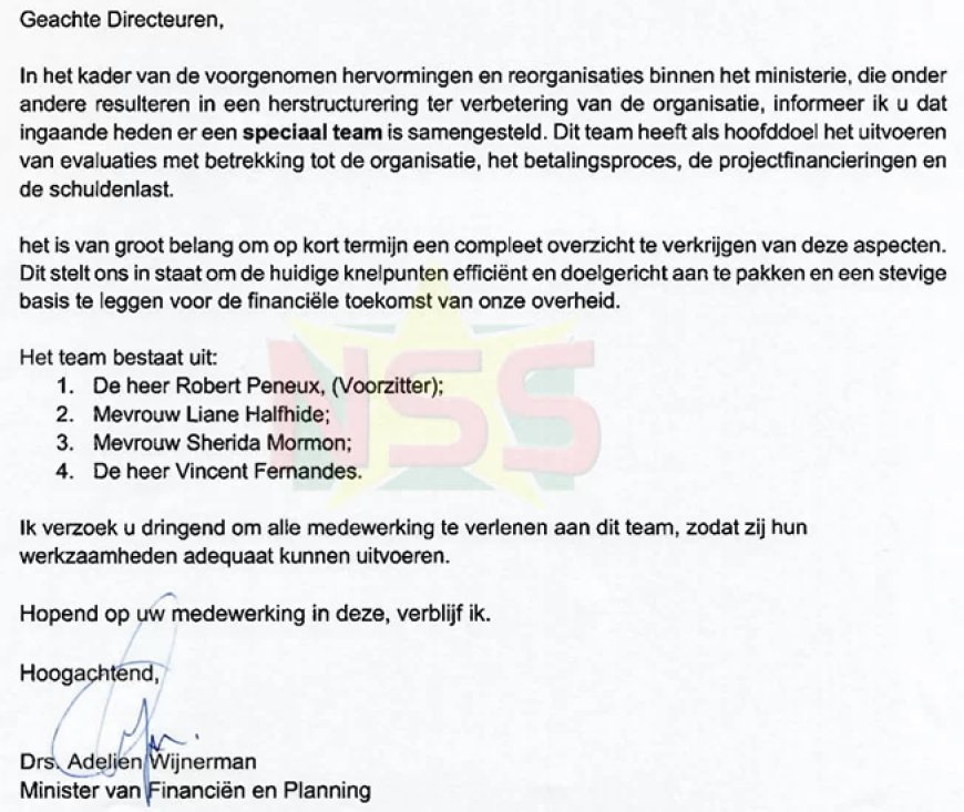 Wijnerman stelt assessmentteam in voor hervorming ministerie van Financiën
