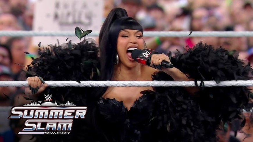 Cardi B opent ‘WWE SummerSlam 2025’ en previewt nieuw nummer