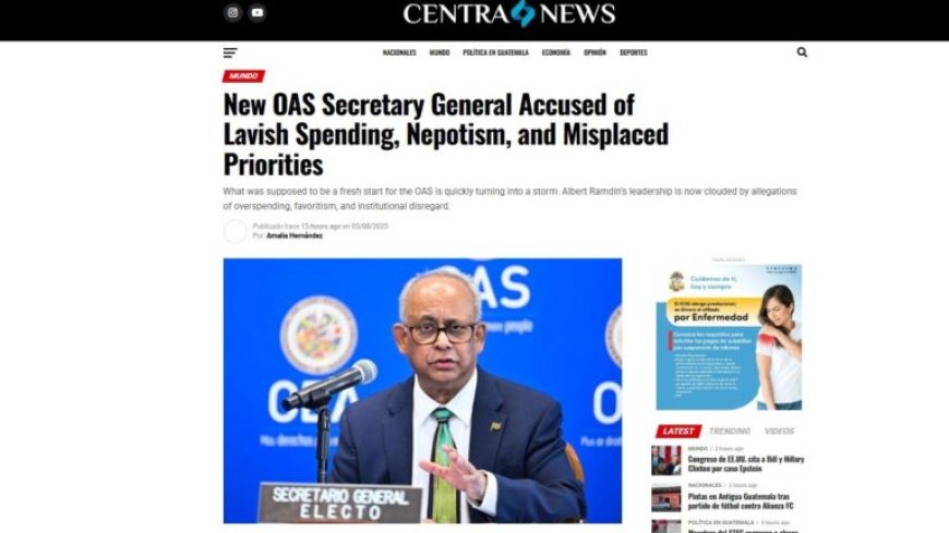 Albert Ramdin beschuldigd van buitensporige uitgaven, nepotisme en verkeerde prioriteiten