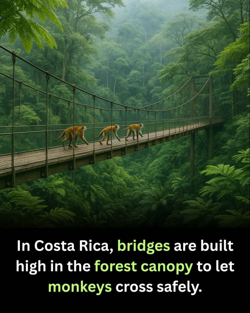 WIST U DAT: Costa Rica speciale bruggen in het regenwoud heeft voor apen?