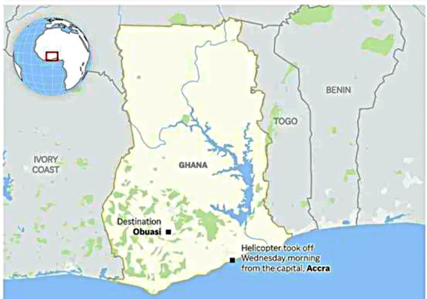 Suriname betuigt medeleven na helikopterramp in Ghana