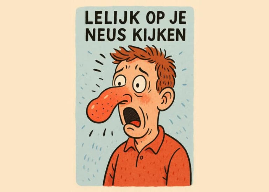 LELIJK OP DE NEUS KIJKEN…