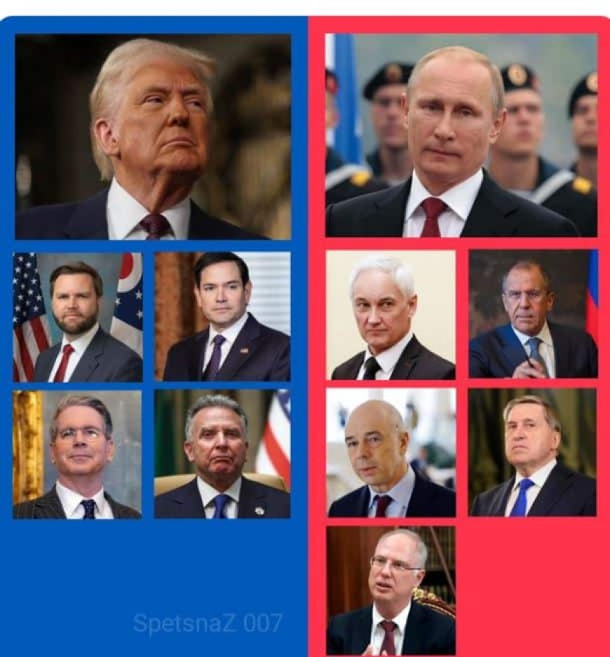 Delegatie voor de VS-Rusland top in Alaska.