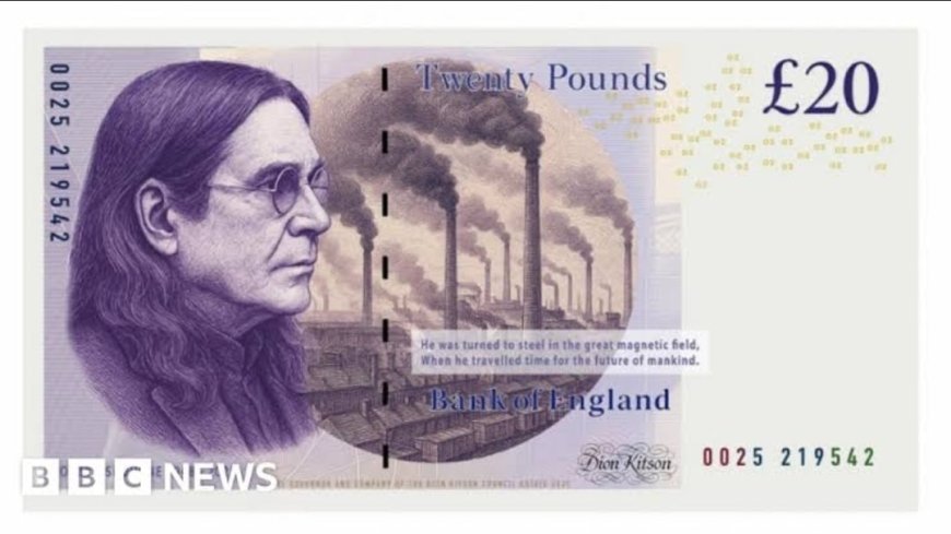 Ozzy Osbourne op bankbiljetten