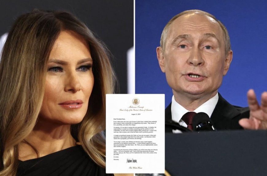 Melania’s brief aan Poetin: mooie woorden, wrange stiltes