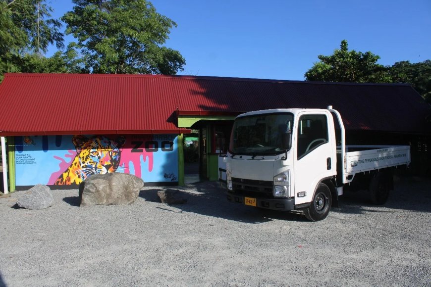 Fernandes Group doneert nieuwe truck aan Paramaribo ZOO