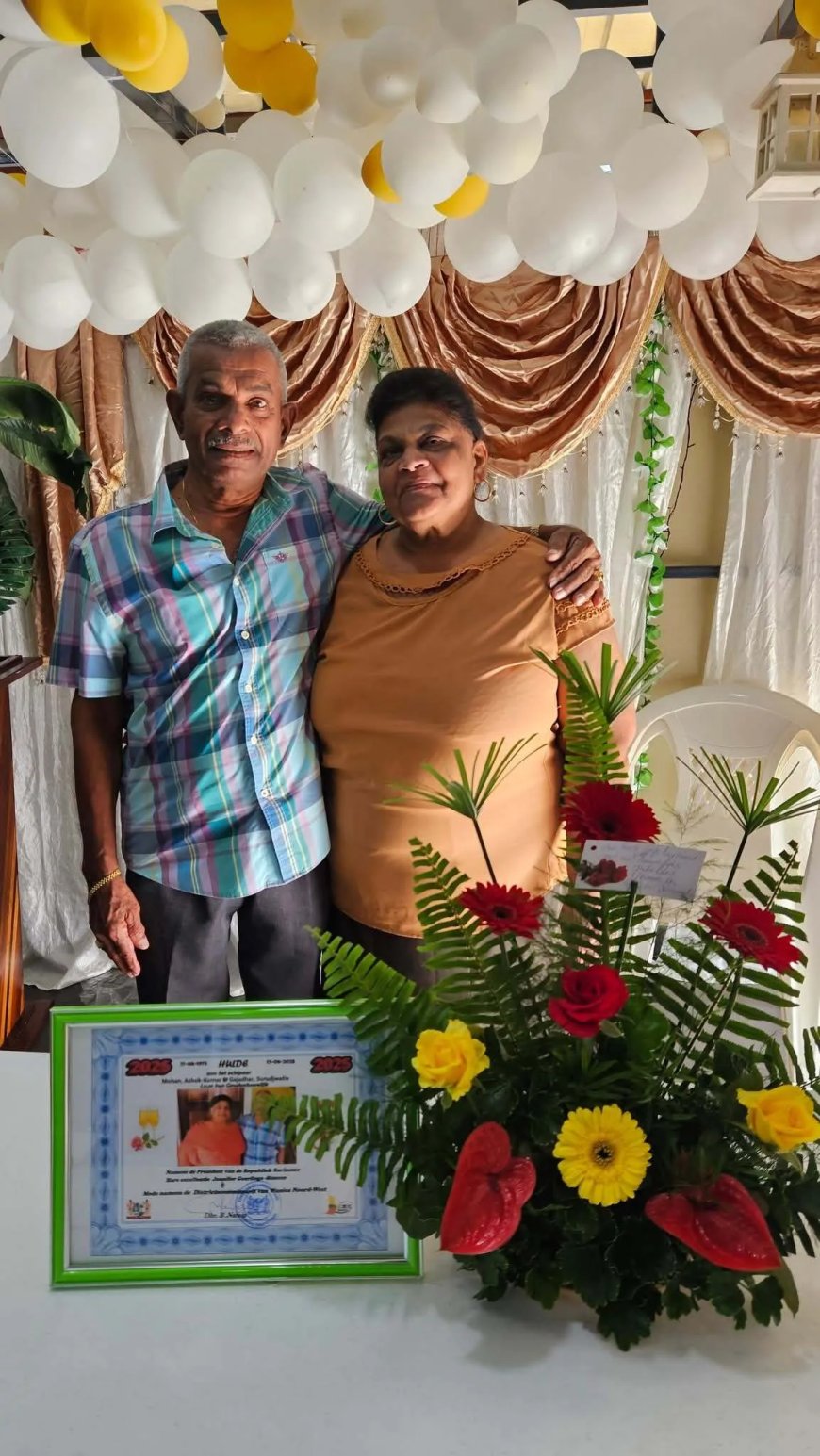 50 jaar liefde en eenheid voor echtpaar Mohan – Gajadhar
