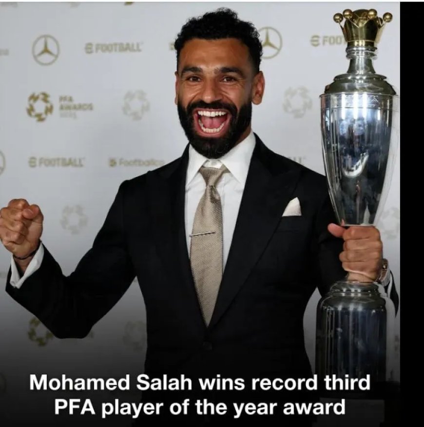 Mohamed Salah schrijft historie met derde PFA-prijs