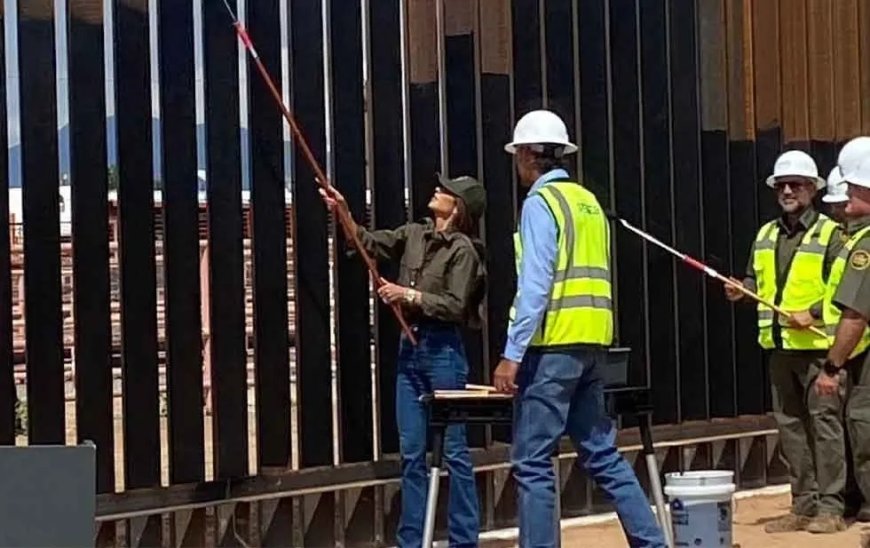 Trump laat grensmuur bij Mexico zwart verven: ‘Moeilijker om te beklimmen’