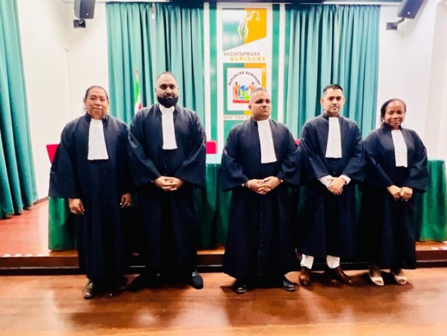 Bij toelaten vijf nieuwe advocaten: ‘Niemand staat boven de wet’